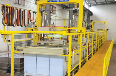 De automatische productielijn van zuigerveer, oxydatie het phosphating (Mexico Mahler)
