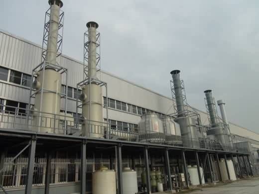 Chromoplatering van afvalgassen Zuur- en alkalisch afvalgasbehandelingssysteem