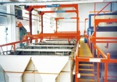 Automatische inleggende en phosphating productielijn voor fiets